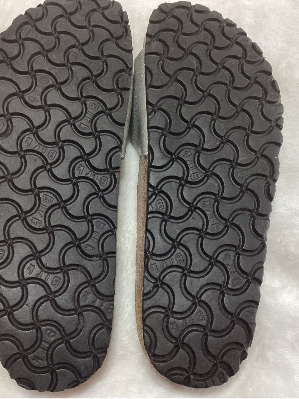 Birkenstock Madrid Silver Metallic Slide Sandals Size 38 - US 7 Narrow Men’s 5N - Picture 8 of 11